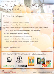 Thanksgiving in The Mission.  A Day of Thanks. Un Dia De Gracias. San Francisco. FoodBuzz 24x 24