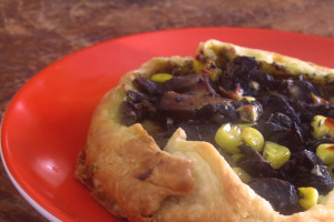 Huitlacoche Poblano Tart  Thanksgiving in The Mission.  A Day of Thanks. Un Dia De Gracias. San Francisco. FoodBuzz 24x 24
