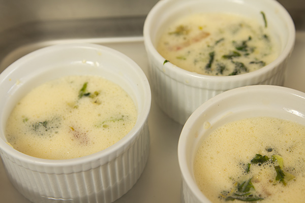 Savory Egg Custard with Bacon Savory Egg Custard with Bacon