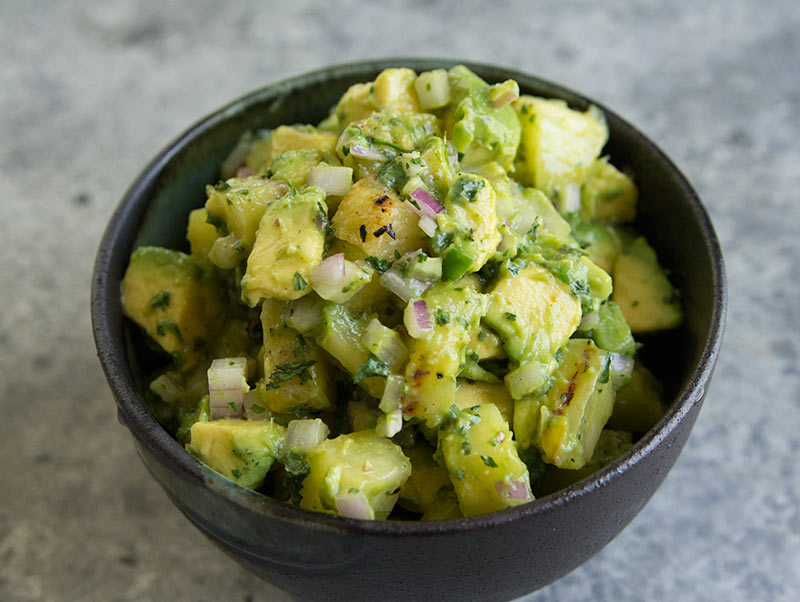 Grilled Pineapple Salsa with Avocado The Tomato Tart Grilled Pineapple Salsa with Avocado The Tomato Tart
